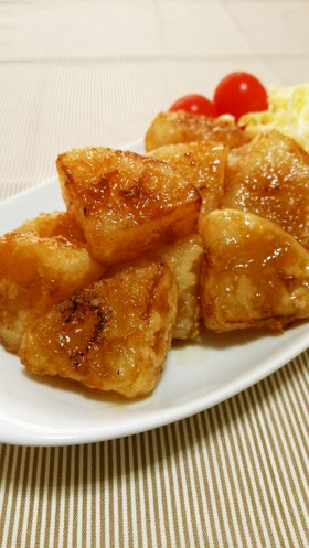 やみつき！ほっくり揚げ大根の甘辛