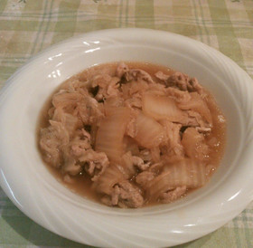 白菜の消費にも♪白菜と豚肉の炒め煮