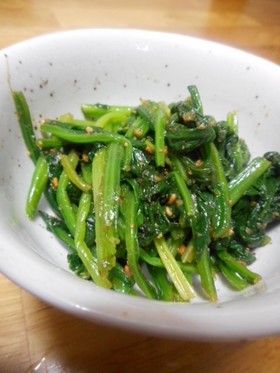 ほうれん草のお浸し柚子風味