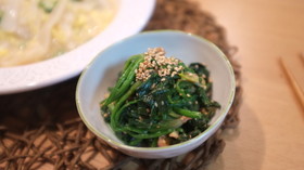 ほうれん草のナムル