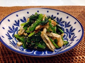 ほうれん草の揚げ胡麻和え