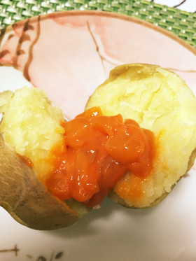 激ウマ★じゃがバター、いかのウニ漬け乗せ