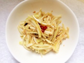 大根皮の塩きんぴら