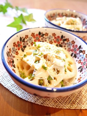 ✿蓮根の柚子胡椒味噌あえ✿