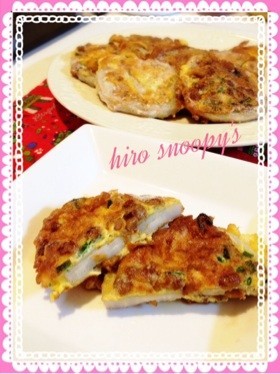 れんこんの納豆ピカタ❤️簡単美味〜✨