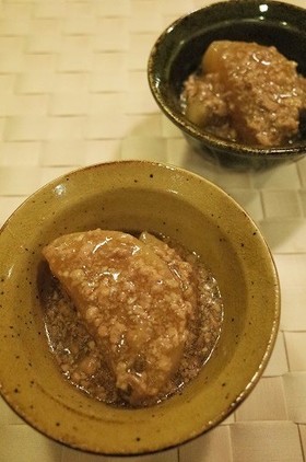 甘麹大根のそぼろあん