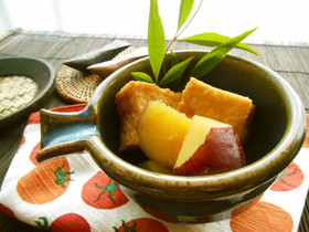 さつまいもと厚揚げの煮物