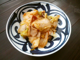 白菜と豚肉のオイスター炒め♪