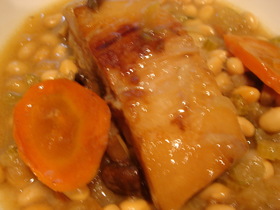 プティサレと大豆のコトコト煮