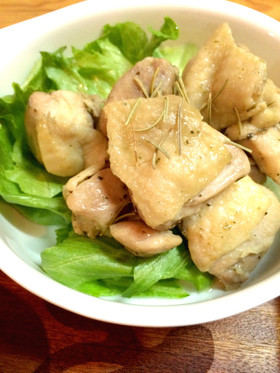 ローズマリーで＊ハーブチキンのオイル焼き