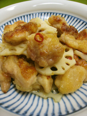 鶏肉と蓮根の南蛮漬け