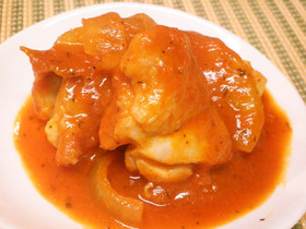 超簡単！チキンのトマトソース煮