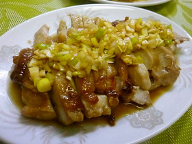 レンジで簡単！美味しい蒸し鶏♪