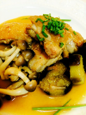 フライパンで♪付け合わせ付チキンステーキ