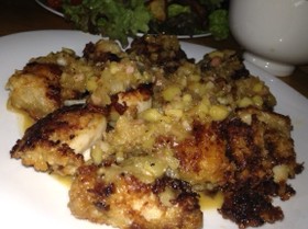 林檎ソースの鶏肉ソテー