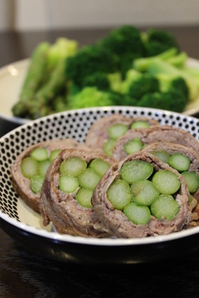 アスパラ大集合肉巻き