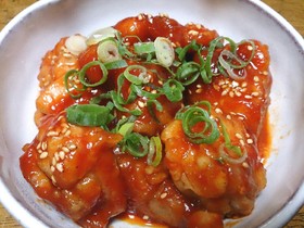 鶏もも肉deヤンニョムチキン