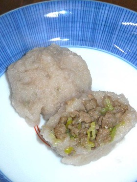 長ネギのレンコンまんじゅう