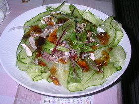 炙り牛肉サラダ☆プルぷるんポン酢ジュレ