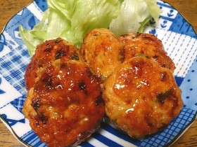 鶏つくねの甘辛照り焼き