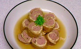 じゅわ～っとおいしい♪油揚げの挽き肉巻き