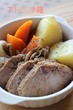 ストウブ鍋★塩麹豚＆野菜の蒸し焼き★