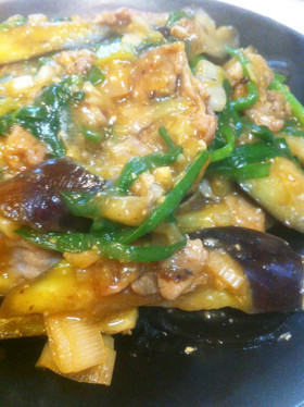 豚こま肉とピーマン茄子のとろ～り炒め煮