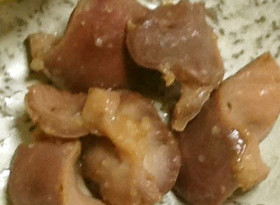 若鶏砂ずりの塩麹焼き