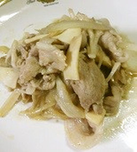 ホエー漬お肉ときのこ・ぶーこポン酢炒め