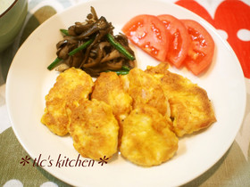 ＊簡単！鶏胸肉のカレーチーズピカタ＊