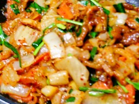 本格餐庁の味＠猪肉朝鮮辣泡菜（豚キムチ）