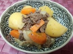 肉じゃがにシュガーカットで太りにくい！