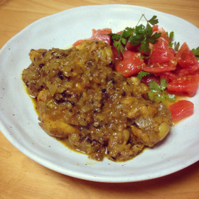 燃え立つチキンカレー