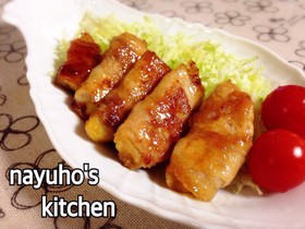 豚肉の甘照り焼き♪じゃが巻き＊お弁当にも