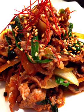 ラム肉のプルコギ