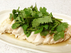 ♥パクチーたっぷり♪しっとりパクチキン