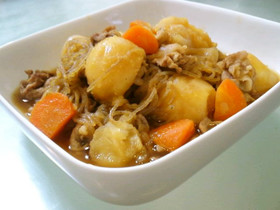 味がしみ込んだコックリ肉じゃが