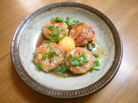 豆腐入りつくねの照り焼き♪