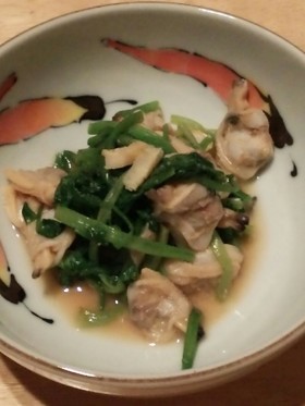 セリとあさりの酢味噌和え