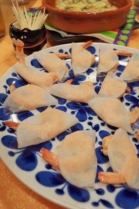 エビのカクテル☆大根ミルフィーユ仕立て