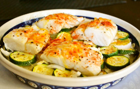 ニューイングランド風　たらのオーブン焼き