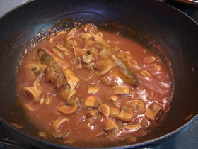 うちの夕飯　鱈のトマト煮