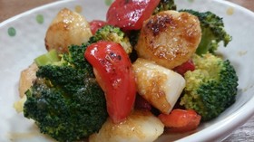 ホタテ&ブロッコリーのオイマヨバター♬