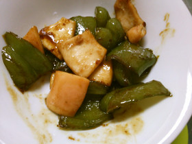 簡単 いか ピーマンの オイスター炒め！