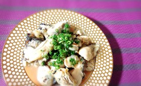 牡蠣の塩ポン酢炒め＊*