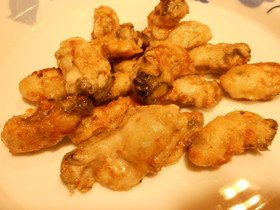 カキのバター炒め