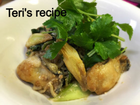 ダイエット白滝麺★牡蠣の味噌豆乳クリーム