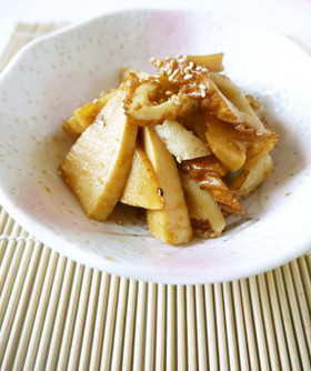 ５分で完成♡筍とちくわの甘辛炒め♡