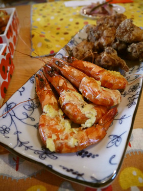 クリスマスやお節料理・洋風エビの丸焼き・