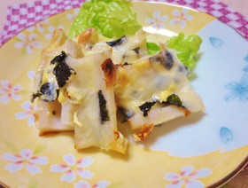 簡単☆お弁当にもトースターでチーズちくわ